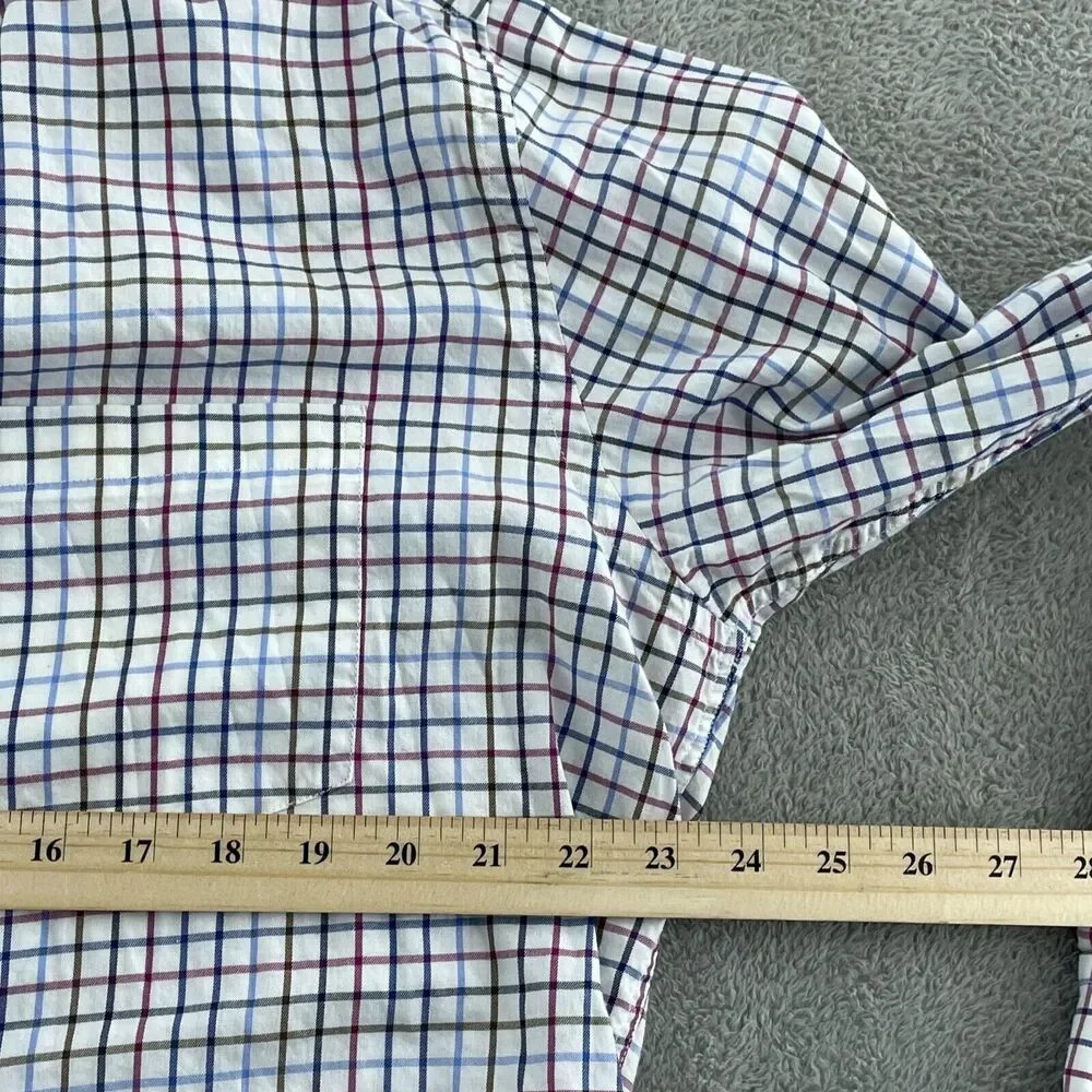 ALX New York Mens Long Sleeve Checkered Button-Down Shirt L 0764 - Picture 6 of 8